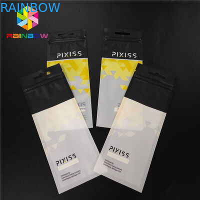 El olor Mylar laminado prueba Ziplock se levanta el logotipo de encargo claro de la impresión de las bolsas