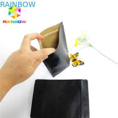 La impresión negra del papel de Kraft modificó la bolsa laminada del soporte para requisitos particulares del uno mismo de la categoría alimenticia de las bolsas de papel