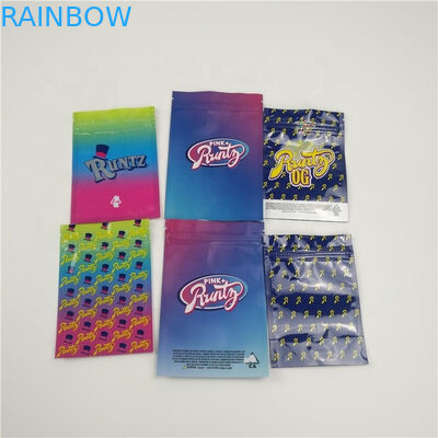 El Ziplock que empaqueta Mylar plástico empaqueta el material de la categoría alimenticia para el polvo/la píldora/el cáñamo