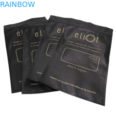 El escudete inferior de empaquetado de la caja del teléfono del auricular empaqueta tamaño modificado para requisitos particulares Ziplock plástico