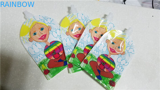 Bolsos lacrables de los alimentos para niños del canalón de las bolsas de la comida de la bebida del jugo del recipiente reutilizable de la leche