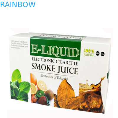 Caja de papel plegable que empaqueta la etiqueta engomada líquida de la botella del aceite E de 10ml 15ml 30ml CBD