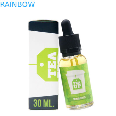 Caja de papel plegable que empaqueta la etiqueta engomada líquida de la botella del aceite E de 10ml 15ml 30ml CBD