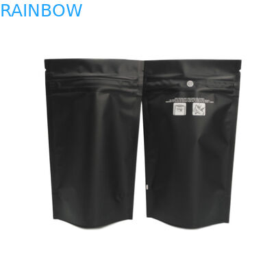 La prueba Ziplock resistente del olor de las bolsas del niño negro mate Carts el bolso Indica Sativa de la mala hierba THC Mylar