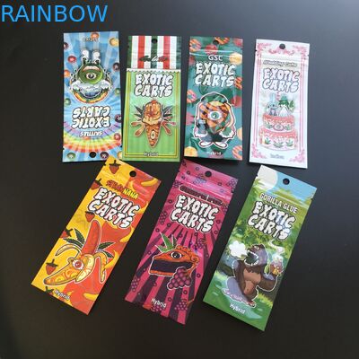 Las bolsas plásticas del aceite de Cbd del cartucho de Vape que empaquetan los carros exóticos Mylar Ziplock empaquetan 0.5ml 1ml