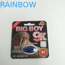 La aduana imprimió la tarjeta de la ampolla que empaquetaba el muchacho/la mamba grandes del rinoceronte para el envase de la forma de la cápsula/del diamante