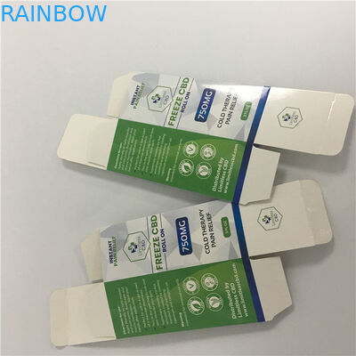 La aduana CMYK imprimió la caja de empaquetado blanca del cartón CBD Vape del logotipo