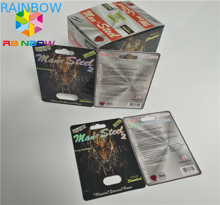 Tarjeta ULTRAVIOLETA de la ampolla de la impresión que empaqueta tarjetas de la ampolla del papel de botella de aceite de CBD/el cartucho electrónico de Vape