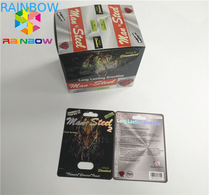 Tarjeta ULTRAVIOLETA de la ampolla de la impresión que empaqueta tarjetas de la ampolla del papel de botella de aceite de CBD/el cartucho electrónico de Vape