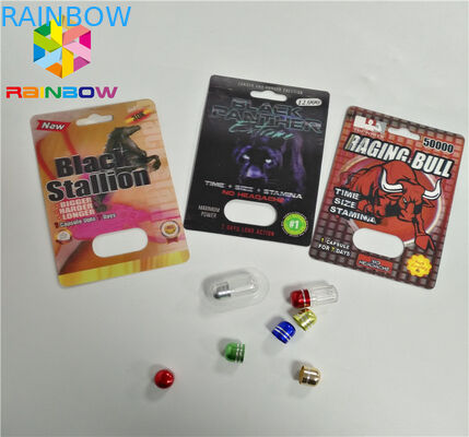 Tarjeta ULTRAVIOLETA de la ampolla de la impresión que empaqueta tarjetas de la ampolla del papel de botella de aceite de CBD/el cartucho electrónico de Vape