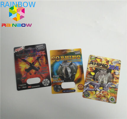 Encapsule la tarjeta plástica de la impresión de los PP 3D sola/el agujero de la píldora del doble para el rinoceronte 69