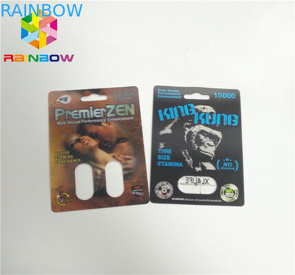 Sierpe de empaquetado 69 del poder de las píldoras del sexo de la tarjeta de la ampolla del envase de la cápsula 7 3d 6000