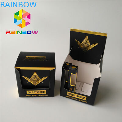 Bolsos modificados para requisitos particulares de Mylar del cartucho de Cbd Vape del diseño que empaquetan el final superficial mate