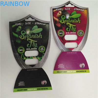 Tarjeta de la ampolla de la píldora del sexo que empaqueta embalar masculino de las píldoras del aumento de la mosca española 2000