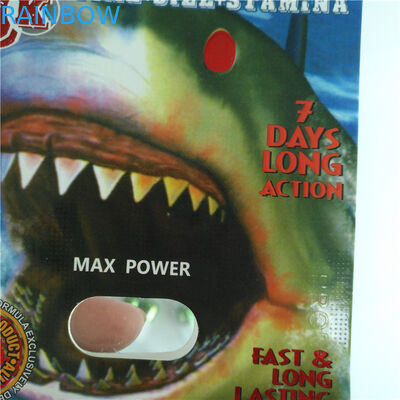 Paquete masculino de empaquetado de las píldoras del aumento de la tarjeta de papel de la ampolla con la bala plástica