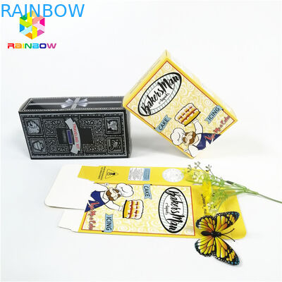 El logotipo de sellado caliente brillante brillante de la marca del OEM imprimió las cajas de tarjeta de empaquetado de la pestaña de los cosméticos del regalo de la caja de papel