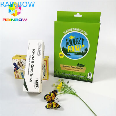 El logotipo brillante brillante del diseño del OEM imprimió las cajas de tarjeta de empaquetado de la pestaña de los cosméticos del regalo de la caja de tarjeta de papel