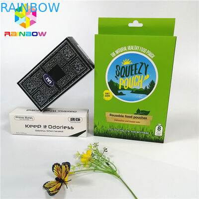 Las cajas de papel modificadas para requisitos particulares a todo color del arte ULTRAVIOLETA del logotipo con el agujero de la caída embotellan la caja de embalaje de los cosméticos del regalo