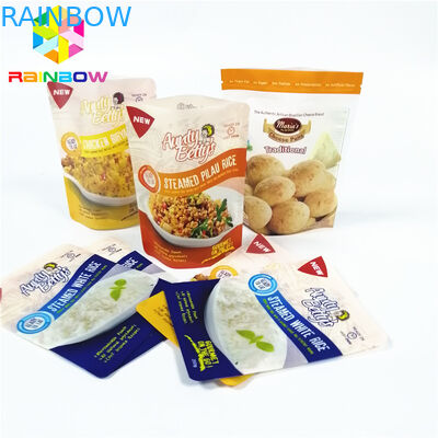 Bolsas plásticas cocidas al vapor salsa que empaquetan la ebullición cocinando la cerradura de la cremallera del almacenamiento del vacío