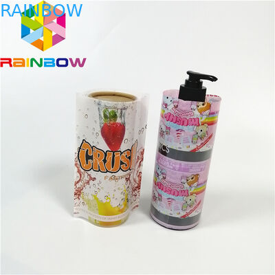 La funda de encargo del encogimiento de la impresión etiqueta PET/PVC plástico superficie brillante material de la laminación