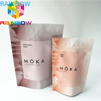 El empaquetado de la sal del mar se levanta bolsos de la bolsa de la cremallera, se levanta colores del bolso de café 9