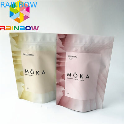 El empaquetado de la sal del mar se levanta bolsos de la bolsa de la cremallera, se levanta colores del bolso de café 9