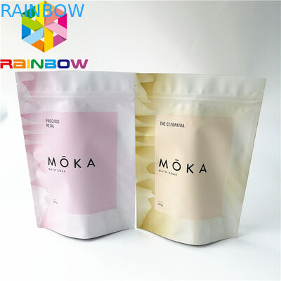 El empaquetado de la sal del mar se levanta bolsos de la bolsa de la cremallera, se levanta colores del bolso de café 9