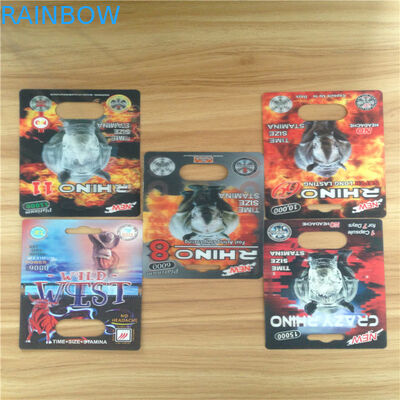 Los PP 3D cardan las cápsulas que empaquetan el rinoceronte sexual 69 Eco del funcionamiento de la ampolla - amistoso