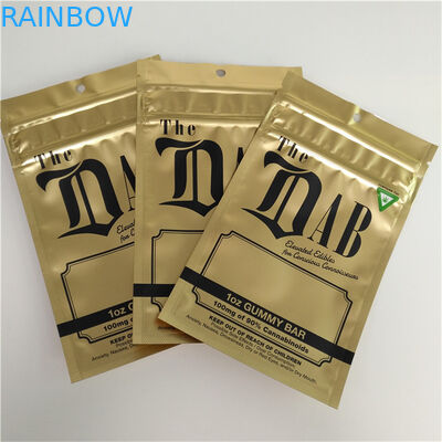 La prueba del olor se levanta el empaquetado gomoso a prueba de niños sellado lado 1OZ de los bolsos 3 de la bolsa de la cremallera