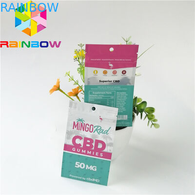 Bolsas plásticas del papel de aluminio que empaquetan el paquete herbario del incienso del cierre en la parte superior CBD de la prueba del olor