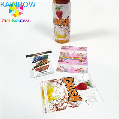 El abrigo adhesivo rosado de Stickersshrink envuelve aduana material del PVC impreso para la caja de la botella