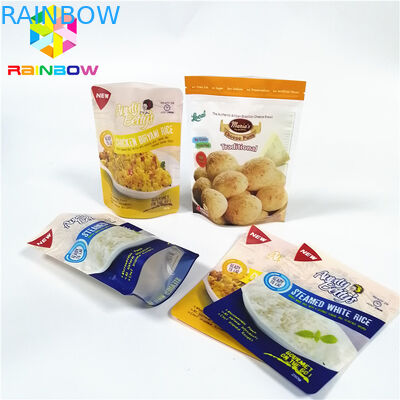 Bolsas plásticas de cocinar a prueba de calor de la réplica que empaquetan el logotipo de encargo laminado impreso