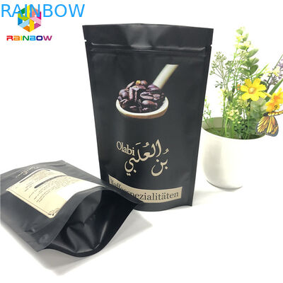 El fotograbado que imprime bolsos del papel de aluminio, el café molido se levanta bolsos de la cremallera con la válvula