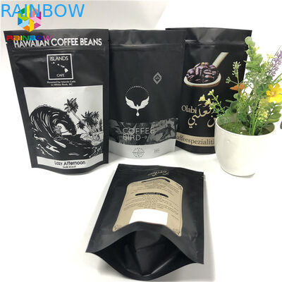 Bolsa de la hoja del té de los asadores que empaqueta 100g 250g 500g que se levanta el paquete de lujo mate del café de Mylar