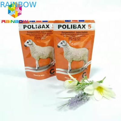 empaquetado animal de la droga del polvo soluble de la oxitetraciclina del bolso el 20% de la cerradura de la cremallera de 50g 100g