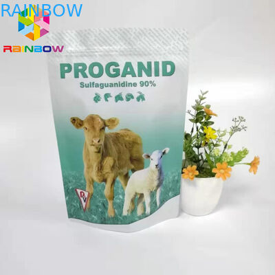 Bolsa inferior del papel de aluminio del escudete, bolsos que se puede volver a sellar del pienso del acondicionamiento de los alimentos de perro