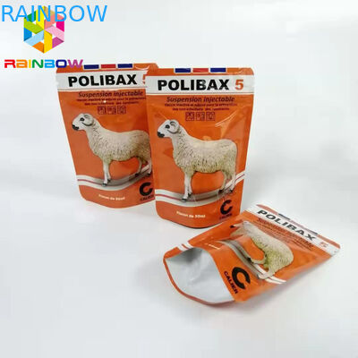 Bolsa inferior del papel de aluminio del escudete, bolsos que se puede volver a sellar del pienso del acondicionamiento de los alimentos de perro