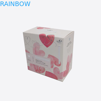 Cartulina blanca de empaquetado plegable de la caja de papel de la exhibición para el regalo de las galletas del cosmético/del jabón/de la comida