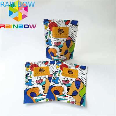 Levántese las bolsas plásticas Ziplock que empaquetan, bolso de café reutilizable del papel de aluminio