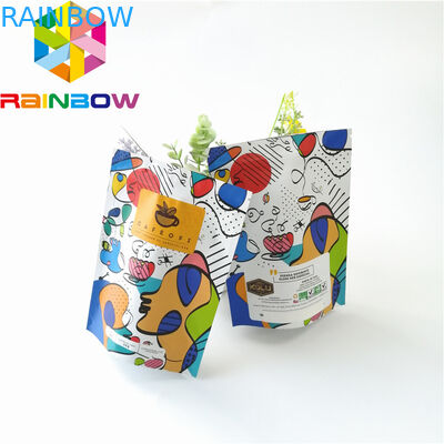 Levántese las bolsas plásticas Ziplock que empaquetan, bolso de café reutilizable del papel de aluminio