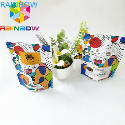 Levántese las bolsas plásticas Ziplock que empaquetan, bolso de café reutilizable del papel de aluminio