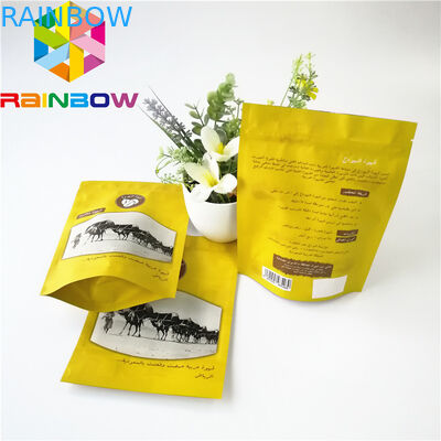La aduana imprimió la cerradura laminada bolso de la cremallera del acondicionamiento de los alimentos del papel de aluminio para la cecina