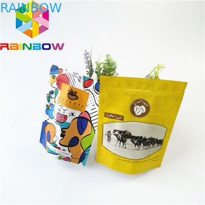 La aduana imprimió la cerradura laminada bolso de la cremallera del acondicionamiento de los alimentos del papel de aluminio para la cecina