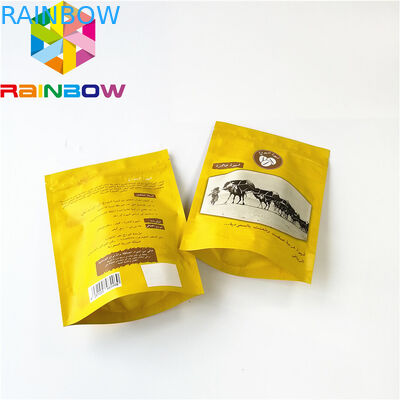 La aduana imprimió la cerradura laminada bolso de la cremallera del acondicionamiento de los alimentos del papel de aluminio para la cecina