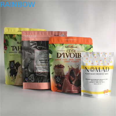 Bolsitas de té impresas modificadas para requisitos particulares que empaquetan el lacre biodegradable del cierre en la parte superior de la bolsa de pie