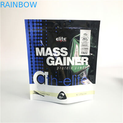 la cremallera de aluminio 200g se levanta las bolsas que embalan la impresión de encargo del fotograbado para la proteína