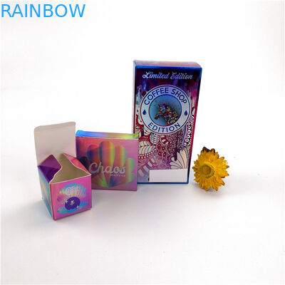 Embalaje cosmético de la pestaña colorida por tipo modificado para requisitos particulares del holograma del hockey shinny de la caja de regalo