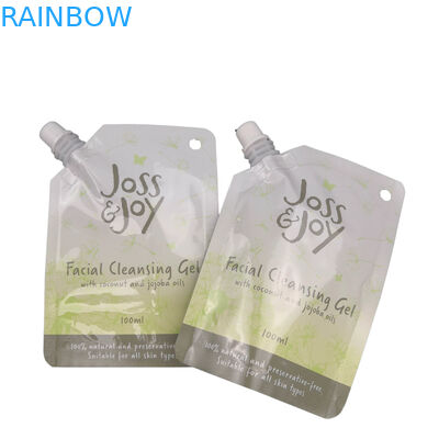 Bolso facial cosmético 10ml 50ml 100ml de la boca de la bolsa de Doypack del canalón de la máscara para el paquete del líquido de la loción