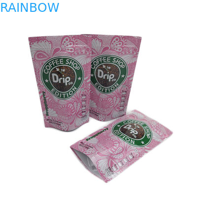 La aduana de empaquetado del café del goteo imprimió la cremallera se levanta la prueba Eco del olor de la bolsa amistoso