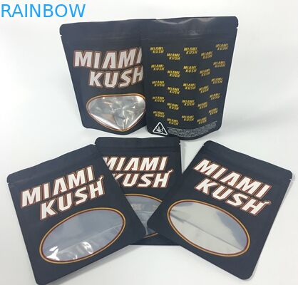 El incienso herbario de Edibles empaqueta pulgadas médicas del paquete 4x6 de la marijuana con la ventana clara